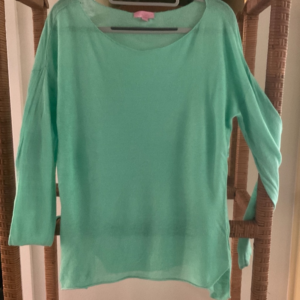 Lilly Pulitzer Mint Green Crew Neck Sweater